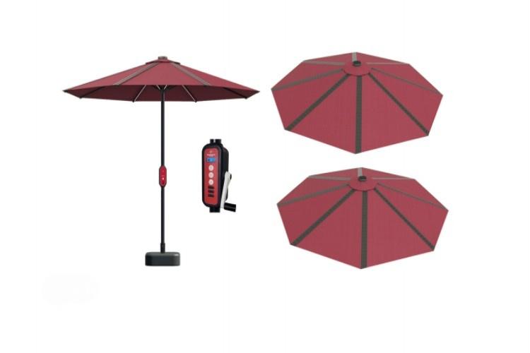 Multi functional solar umbrella
