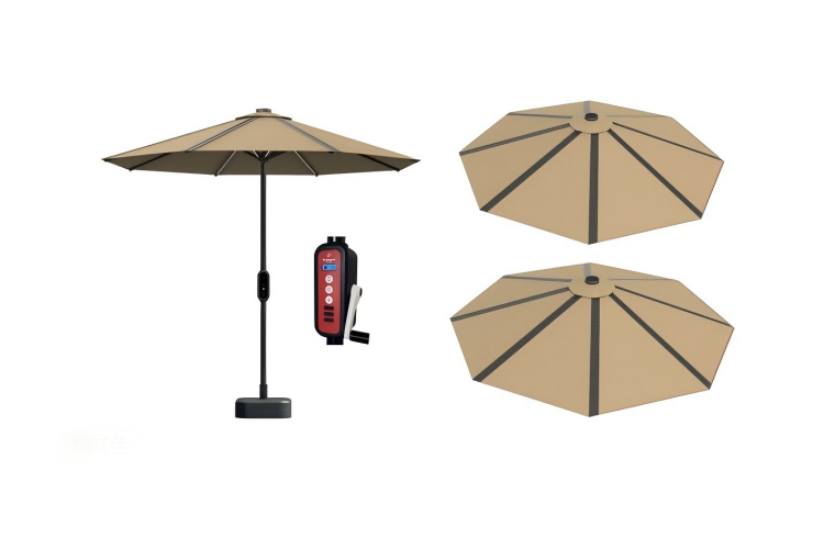 Multi functional solar umbrella